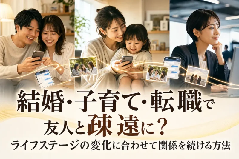 結婚・子育て・転職という異なる生活を送りながらつながる友人たち。