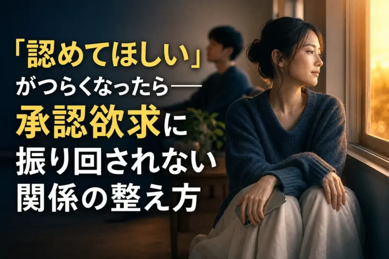 相手の反応から少し離れ、自分の気持ちを静かに整理する人。