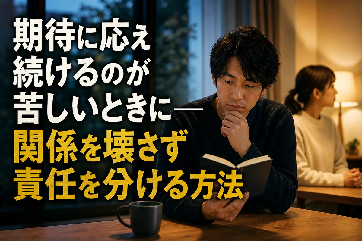 身近な相手との責任の分け方を落ち着いて考える人。