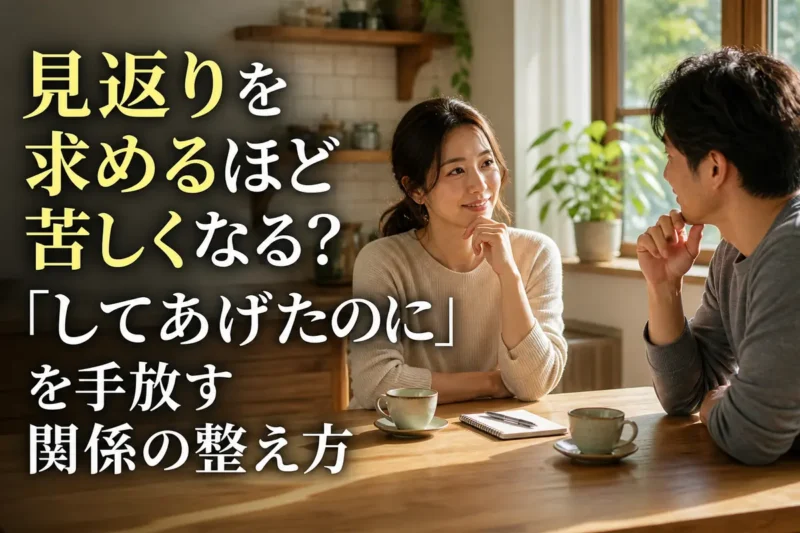 穏やかな表情で家事の分担について話し合うパートナー。