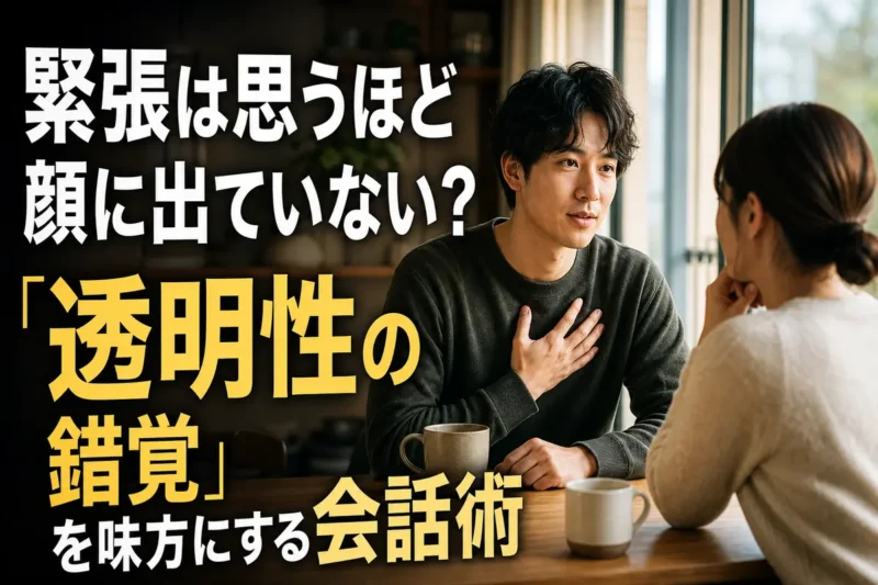 緊張しながらも落ち着いて気持ちを伝え合うパートナー。