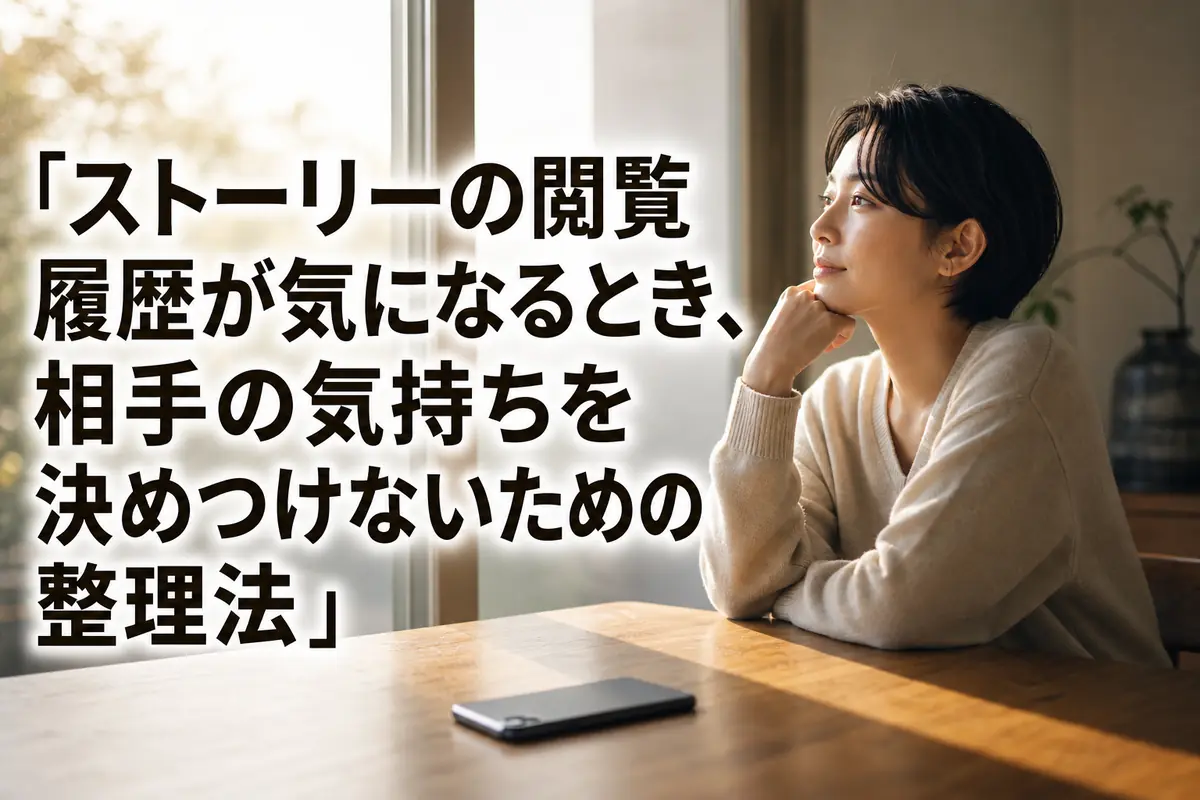 スマートフォンを伏せて気持ちを整理する人。